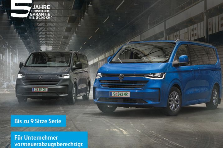 Der neue vollelektrische e-Transporter Kombi und e-Caravelle